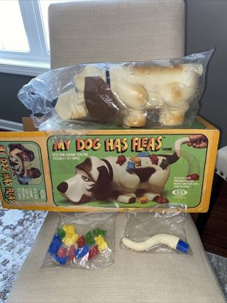 Vintage My Dog Has Fleas Game By Ideal 1979 Complete