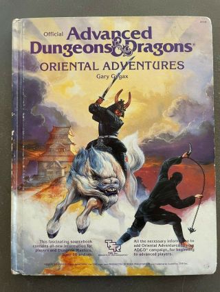 Ad&d – Oriental Adventures - Advanced Dungeons & Dragons D&d Ad&d