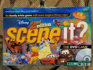 Disney Scene It? 1st Edition & 2nd Edition The Dvd Trivia Board Game Complete