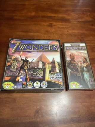 Asmodee Editions 7 Wonders Board Game With Leaders Expansion.