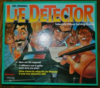 Lie Detector Board Game By Pressman (1987)