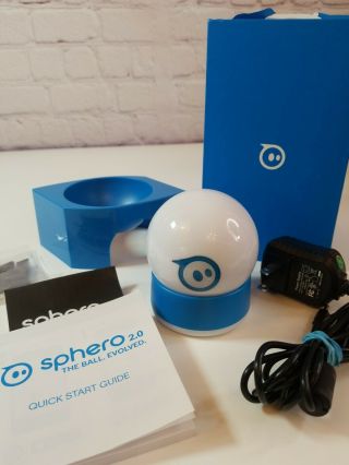White Orbotix Sphero 2.  0 The App - Controlled Robot Ball Pre - Owned