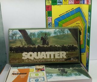 Squatter Australian Wool Game 1961 Board Game Vintage 10,  John Sands