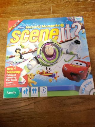 Scene It? Disney Magical Moments Deluxe Edition Dvd Board Game Complete