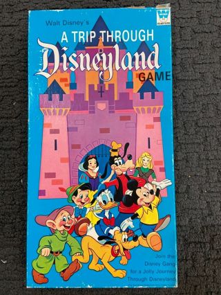 Vintage 60’s Disneyland Board Game Complete In Good Playable Shape Great Colors