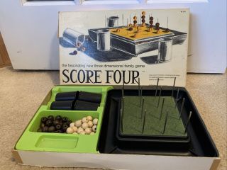 Vintage Score Four Three Dimensional 3d Tic Tac Toe 1971 8325.  Board Game