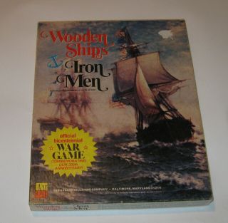 Wooden Ships And Iron Men Avalon Hill Vintage Wargame Boardgame