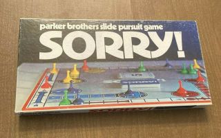 Vintage Sorry Board Game 1972 A Parker Brothers Game Complete