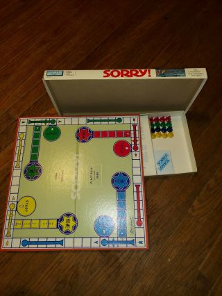 Vintage Sorry Board Game 1972 A Parker Brothers Game