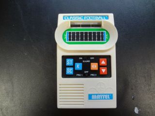 Mattel Classic Football 2000 Handheld Retro Electronic Game