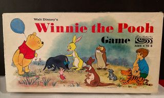 Vintage Walt Disney Winnie The Pooh Board Game 1964 Parker Brothers Complete