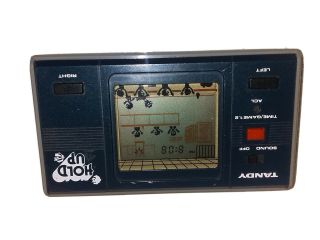 Radio Shack Tandy Hold Up Vintage Handheld Video Game & Watch Great