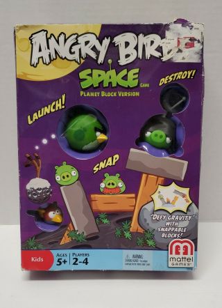Angry Birds Space Game Planet Block Version Mattel 2012 Complete