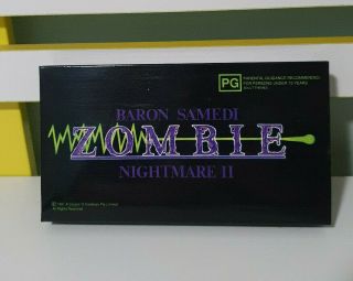 Nightmare 2 Ii Zombie 1991 Vhs Video Board Game Baron Samedi Vhs Tape Only