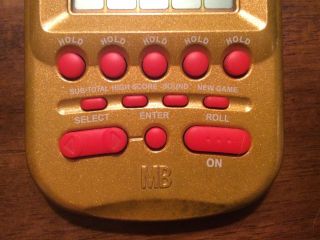 Electronic Hand - Held Yahtzee Gold Version - Instructions,