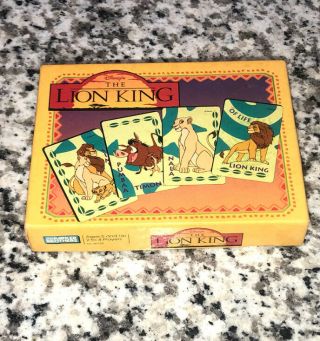 The Lion King Circle Of Life Card Game Disney Vintage 1993 Rare Parker Brothers
