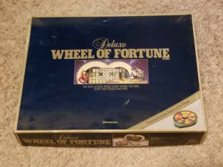 1986 Vintage Wheel Of Fortune Board Game Deluxe Edition