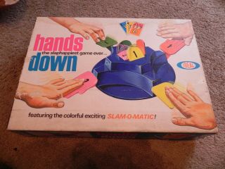 Vintage 1964 Hands Down Game By Ideal,  All Featuring Slam - O - Matic