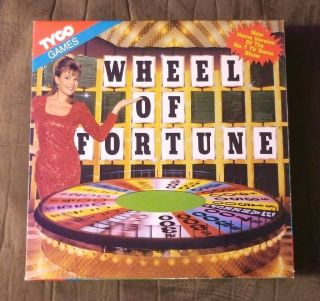 Vintage Wheel Of Fortune Board Game Tyco Games 2nd Edition 1992