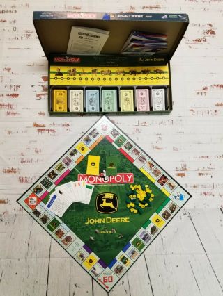 John Deere Collectible Monopoly Board Game By Parker Brothers - Played Once