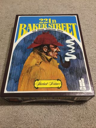 221b Baker Street The Master Detective Board Game Sherlock Holmes 1977 Vintage