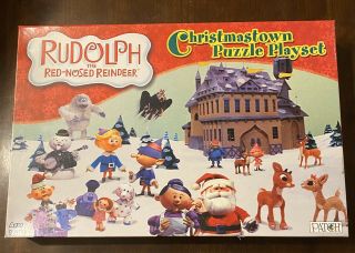 Rudolph The Red Nosed Reindeer Christmas Town Puzzle Playset Fantastic Shp