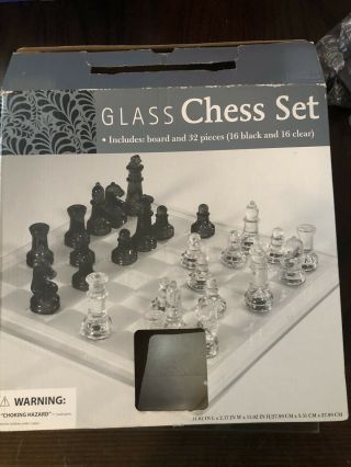 Glass Chess Set (cardinal Industries)