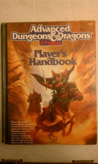 Ad&d Players Handbook – 2nd Edition – By Tsr 2101