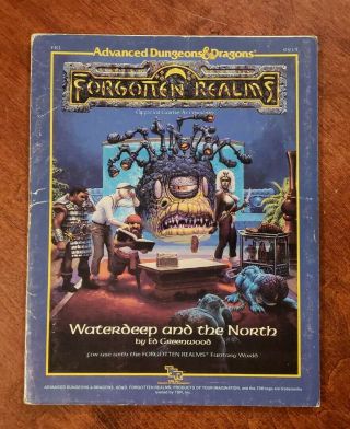 Tsr Forgotten Realms Waterdeep And The North 2nd Ed Ad&d