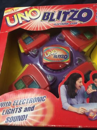 Uno Blitzo Electronic Game With Lights And Sound