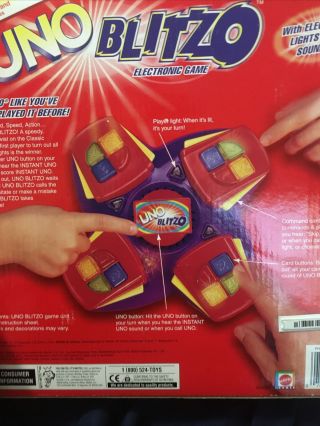 UNO BLITZO ELECTRONIC GAME WITH LIGHTS AND SOUND 2