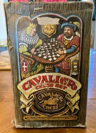1973 Cavalier Chess Set No 1436 - Pacific Game Co,  Hollywood Ca Queens Gambit