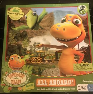 Dinosaur Train All Aboard Game Pbs Kids 2010 Pressman,  Buddy,  Complete,  Shp