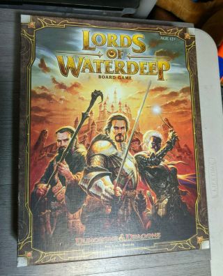 Dungeons & Dragons: Lords Of Waterdeep Fantasy Board Game,  In Opened Box