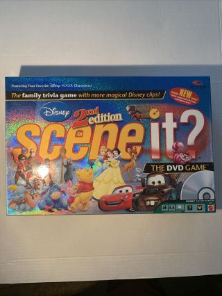 Disney Scene It? 2nd Edition The Dvd Board Game 100 Complete