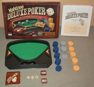 Yahtzee Deluxe Poker Dice Game - Parker Brothers 2005 - Complete