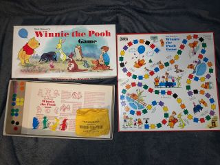 Vintage Walt Disney Winnie The Pooh Board Game 1964 Parker Brothers