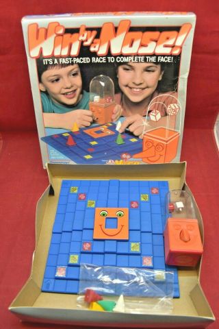 Win By A Nose 1987 Pressman Board Game Incomplete No Instruction Booklet