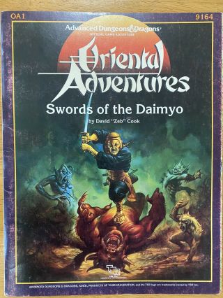 Oriental Adventures Swords Of The Daimyo