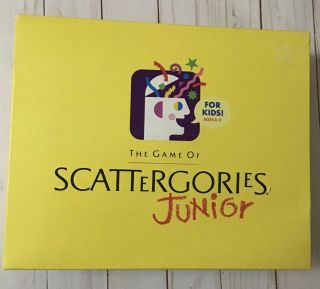 The Game Of Scattergories Junior - Vintage 1989 Milton Bradley Game For Kids