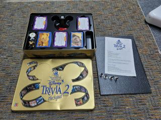 The Wonderful World Of Disney Trivia 2 - The Sequel Game Tin Collectible Complete