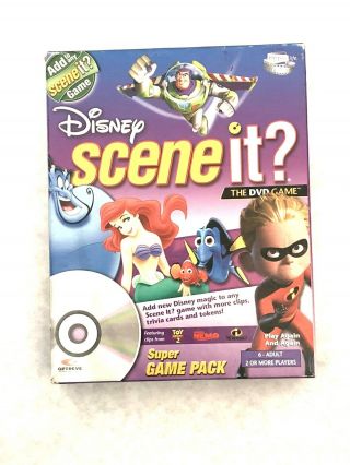 Disney Scene It Game Pack Game Expansion Dvd Cards Pawns - Screenlife 2006
