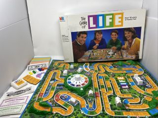 Vintage The Game Of Life Board Game 1991 By Milton Bradley 100 Complete