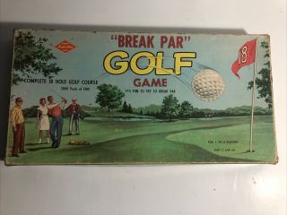 Vintage Break Par Golf Board Game 1950 