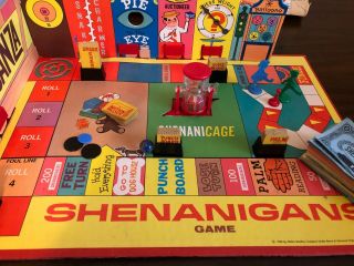 Vtg 1966 Milton Bradley Shenanigans Board Game Carnival of Fun 3