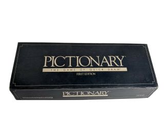 Vintage 1985 1st First Edition Pictionary Board Game - Complete