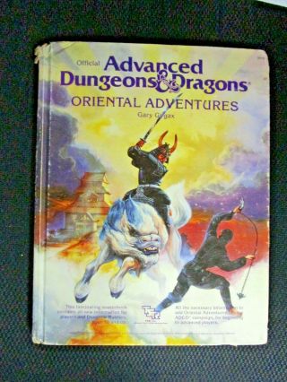Advanced Dungeons And Dragons Oriental Adventures Hardcover