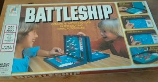 Vintage Battleship Board Game 4730 Milton Bradley 1978 Classic Naval Navy Ship