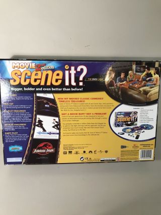 Scene It? Movie 2nd Edition DVD Trivia Board Game Mattel 2007 COMPLETE 2