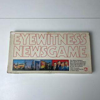 Eyewitness News Board Game Buffalo Channel 7 Wkbw - Tv 1980 Complete